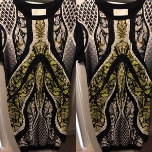 Peter Pilotto silk short sleeve sweater dress